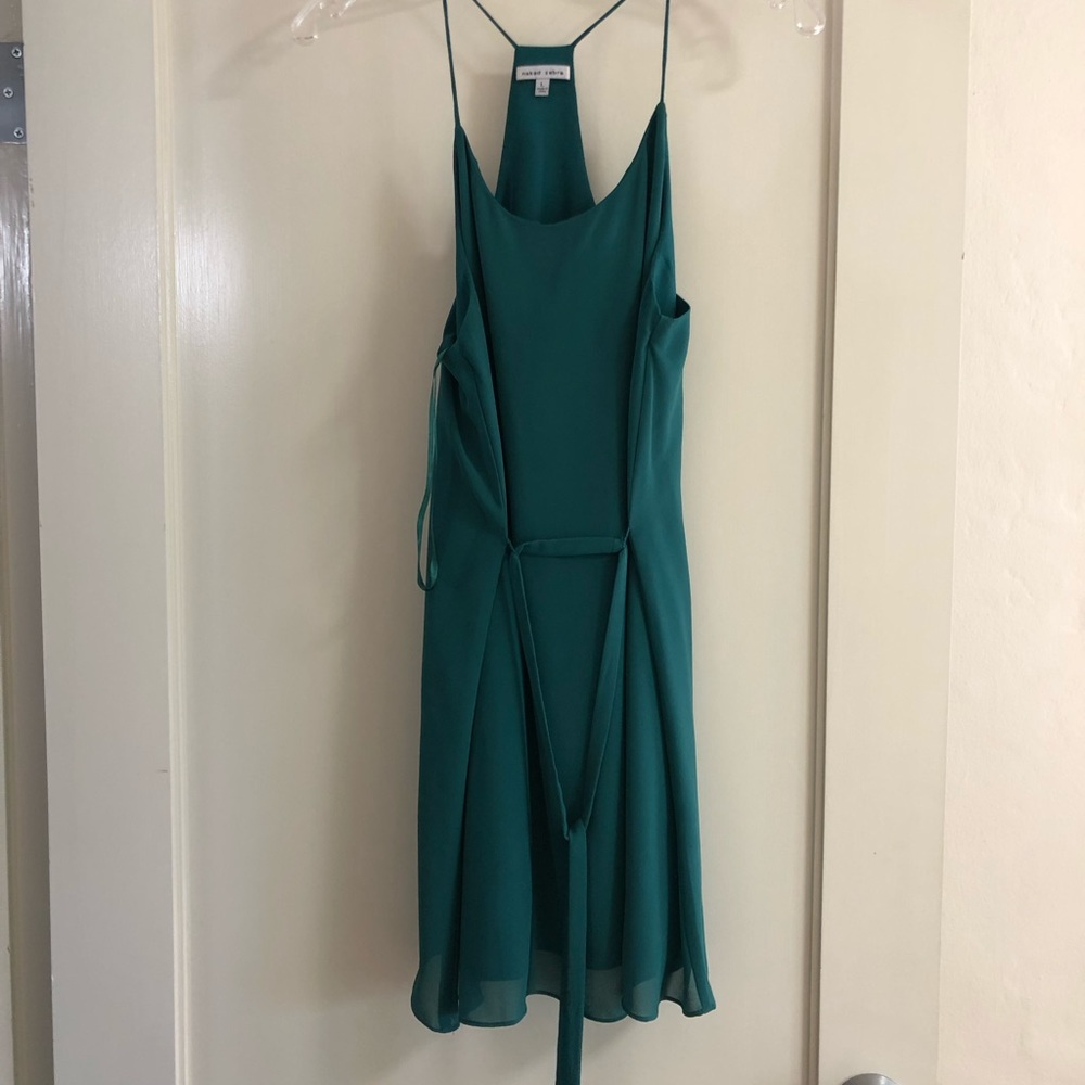 Naked Zebra Short Teal Dress, size L